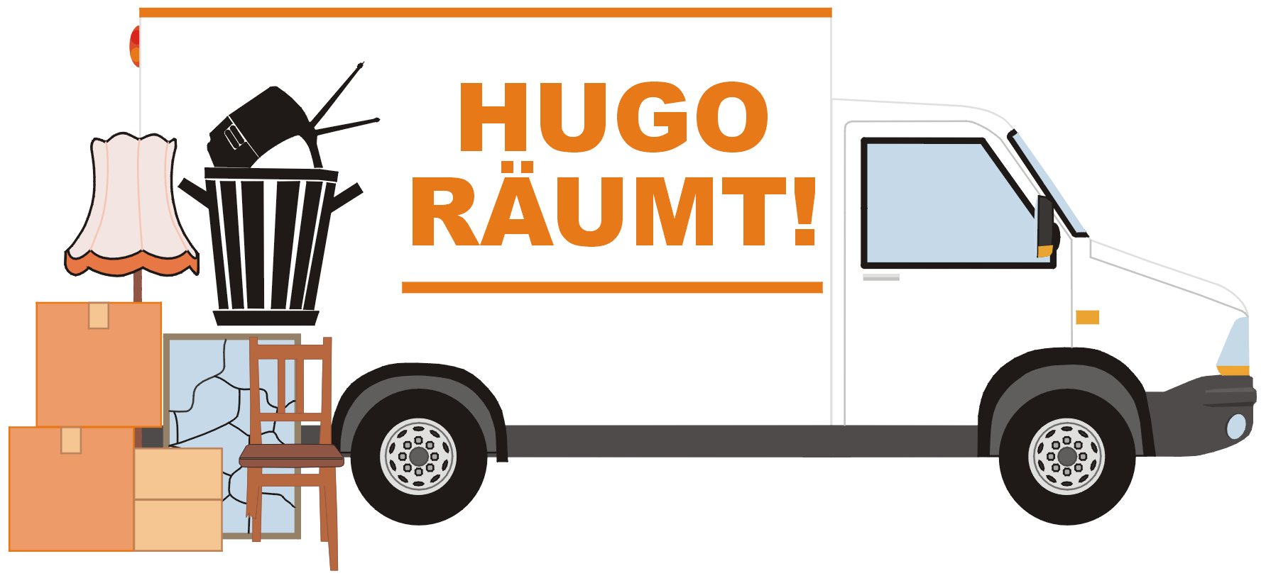 Hugo Räumt Logo